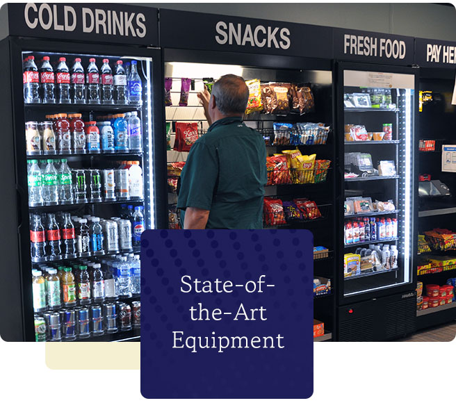 State of the art vending machine equipment